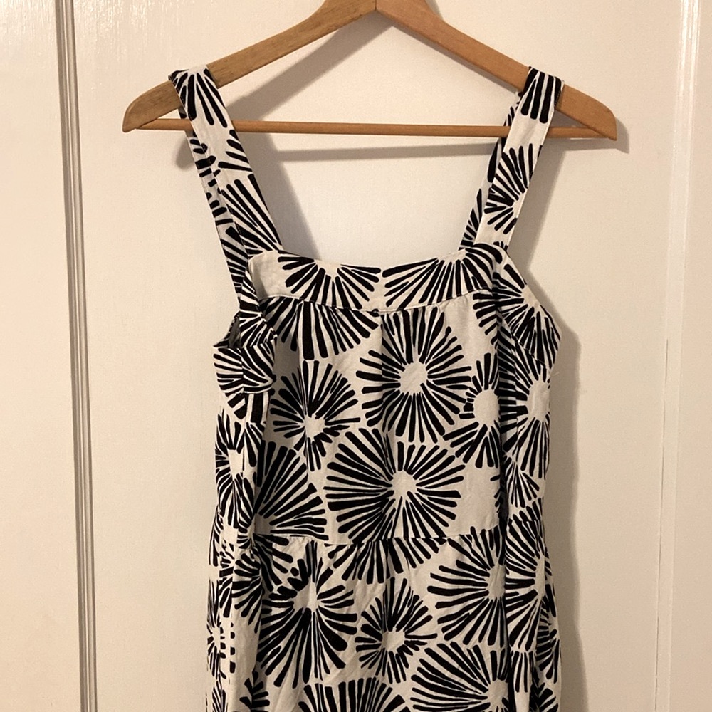 Loft Linen Viscose Midi Tiered Sundress - size S in EUC